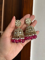Full Stones Work Jhumkas