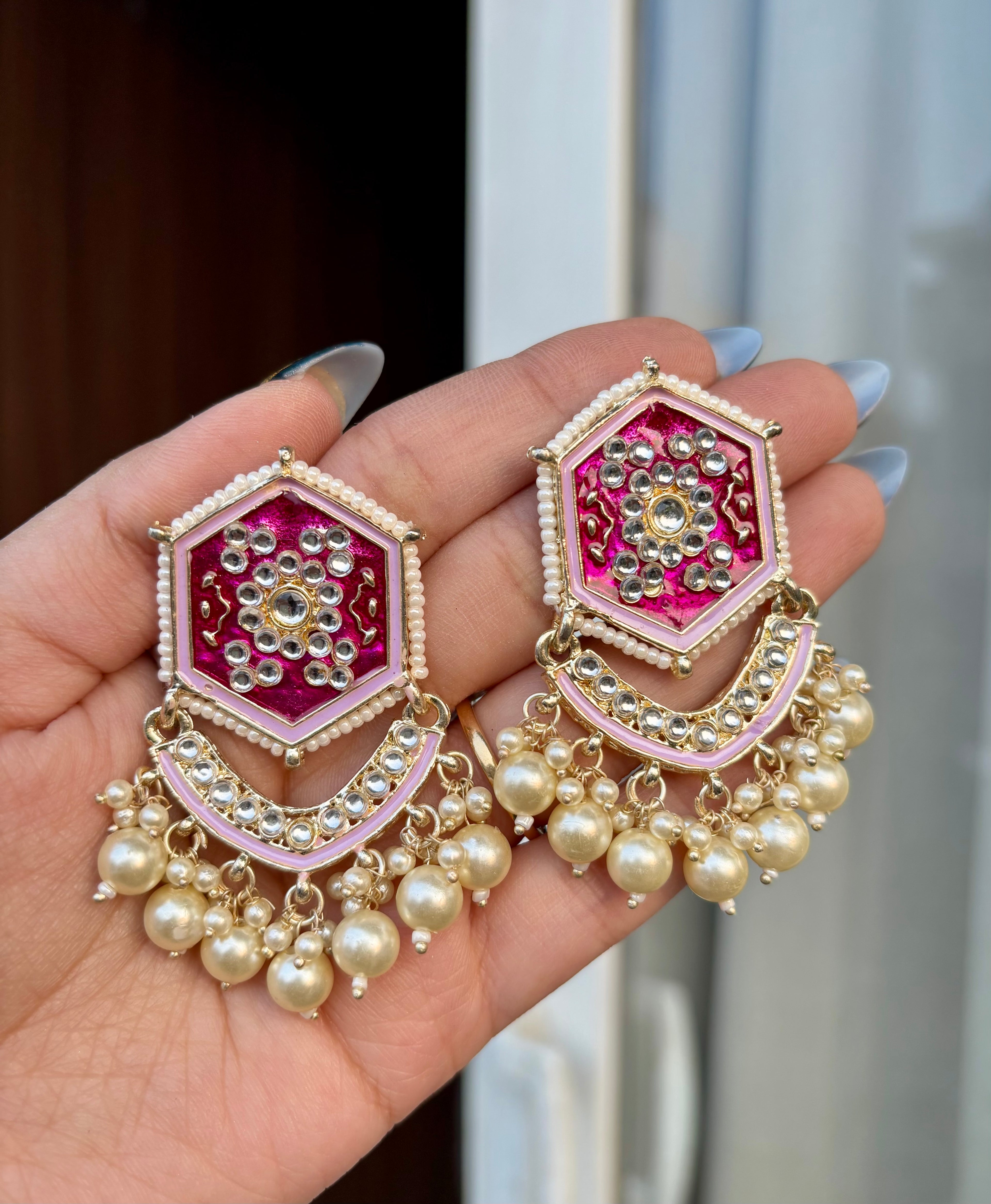 Meenakari Work Earrings