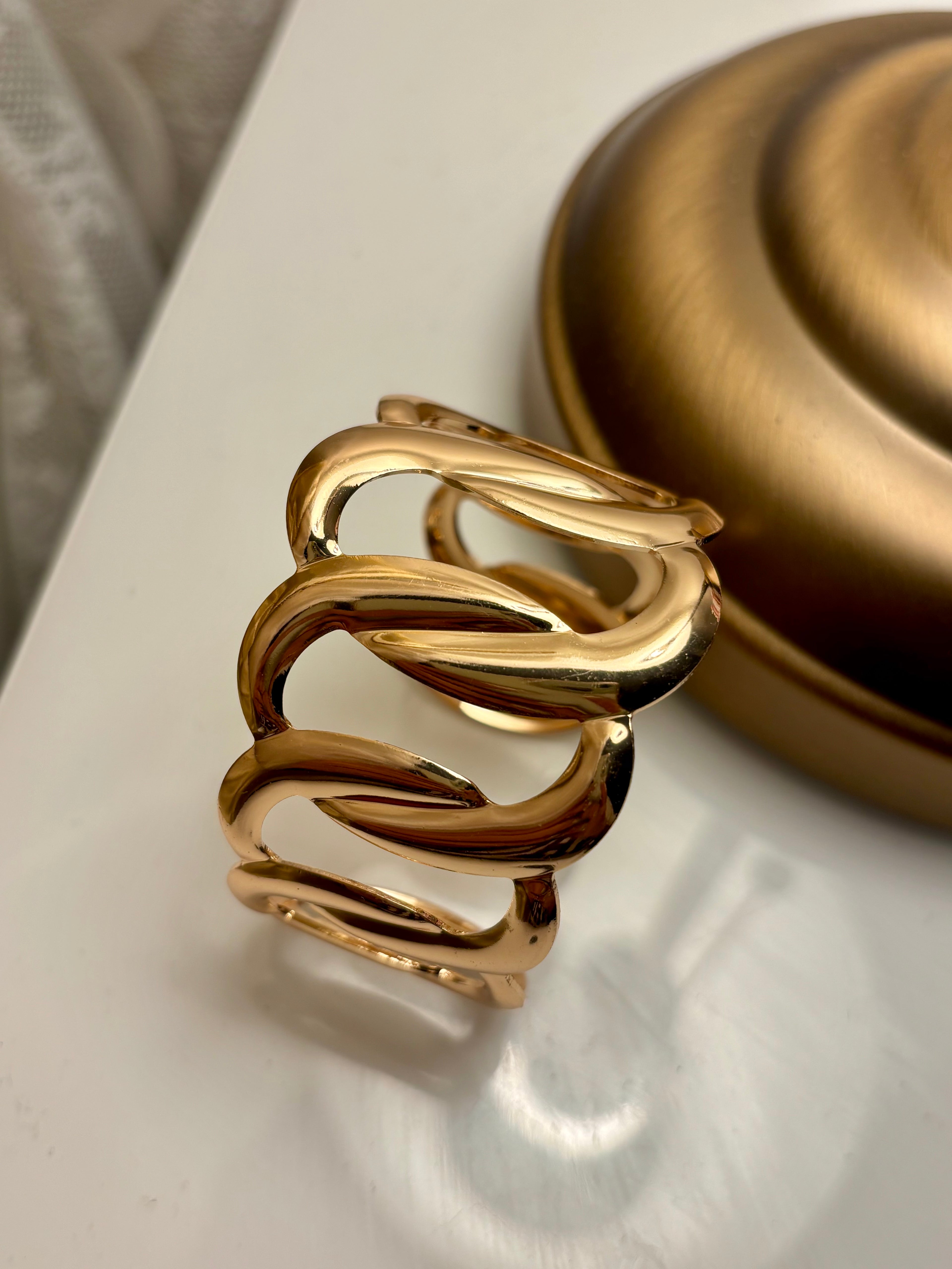 Oval Ring Adjustable Bracelet