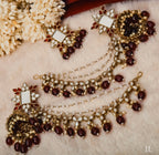Mirror Touch Mang Tikka With Jhumkas & Side Layers