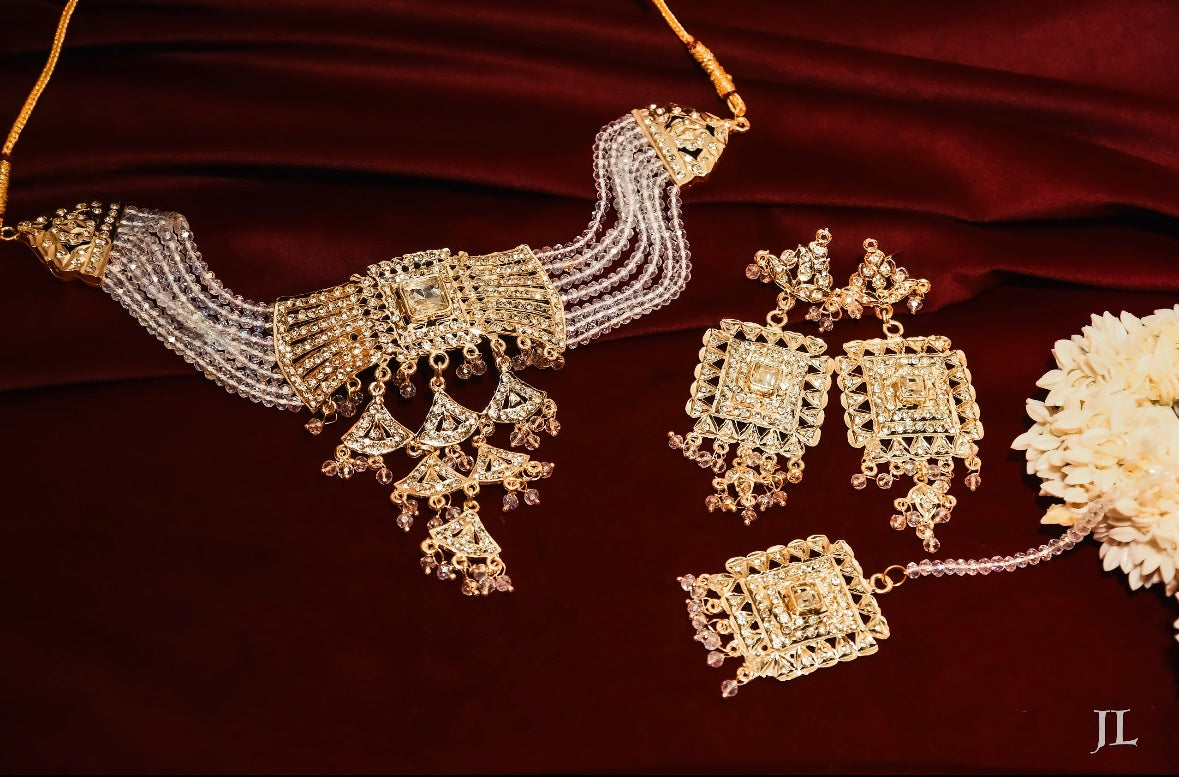 Nadia Choker Set With Mang Tikka & Earrings