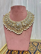 Shagun Ivory Heavy Look Set With Mang Tikka & Earrings