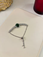 Oval American Diamond Adjustable Bracelet