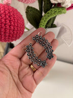 German Silver Flower Earcuff