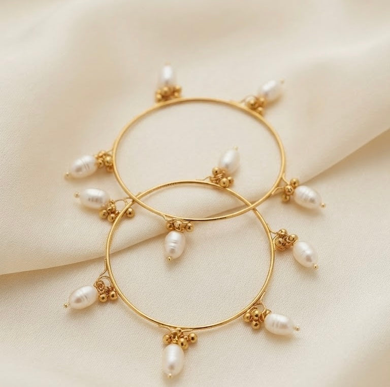 Pearly Bangle (Pair)