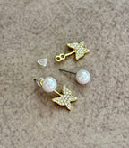 Pearl & Butterfly Mix Earrings