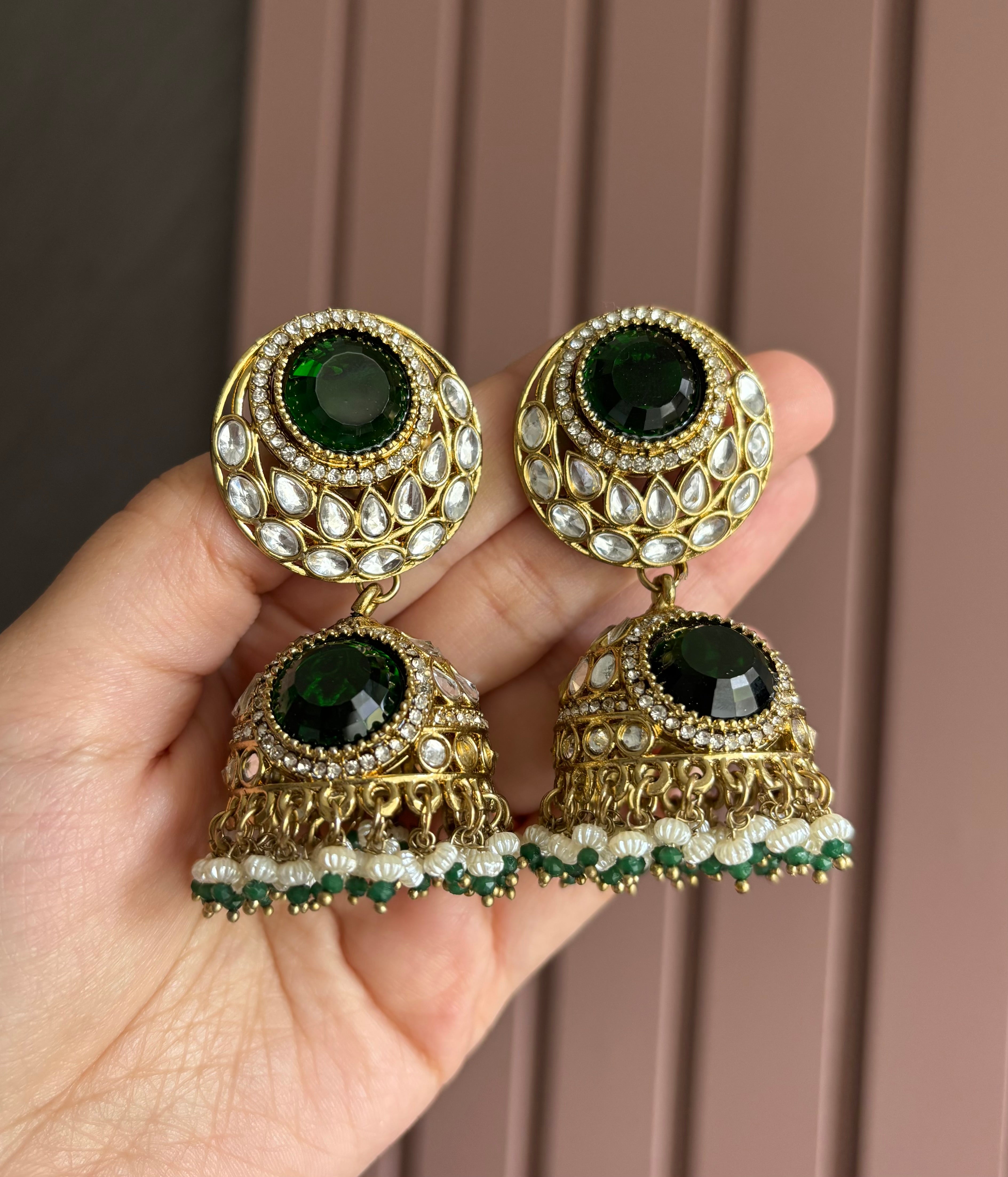 Chandni Jhumka ( Green )