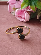 Round Oxidised Openable Bracelet