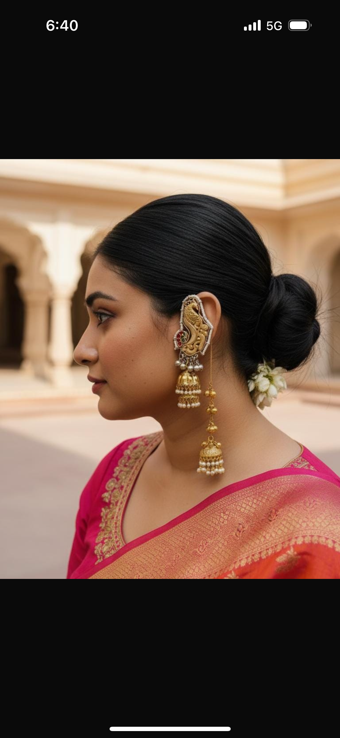 The Bold Kashmiri Earcuff With Latkan