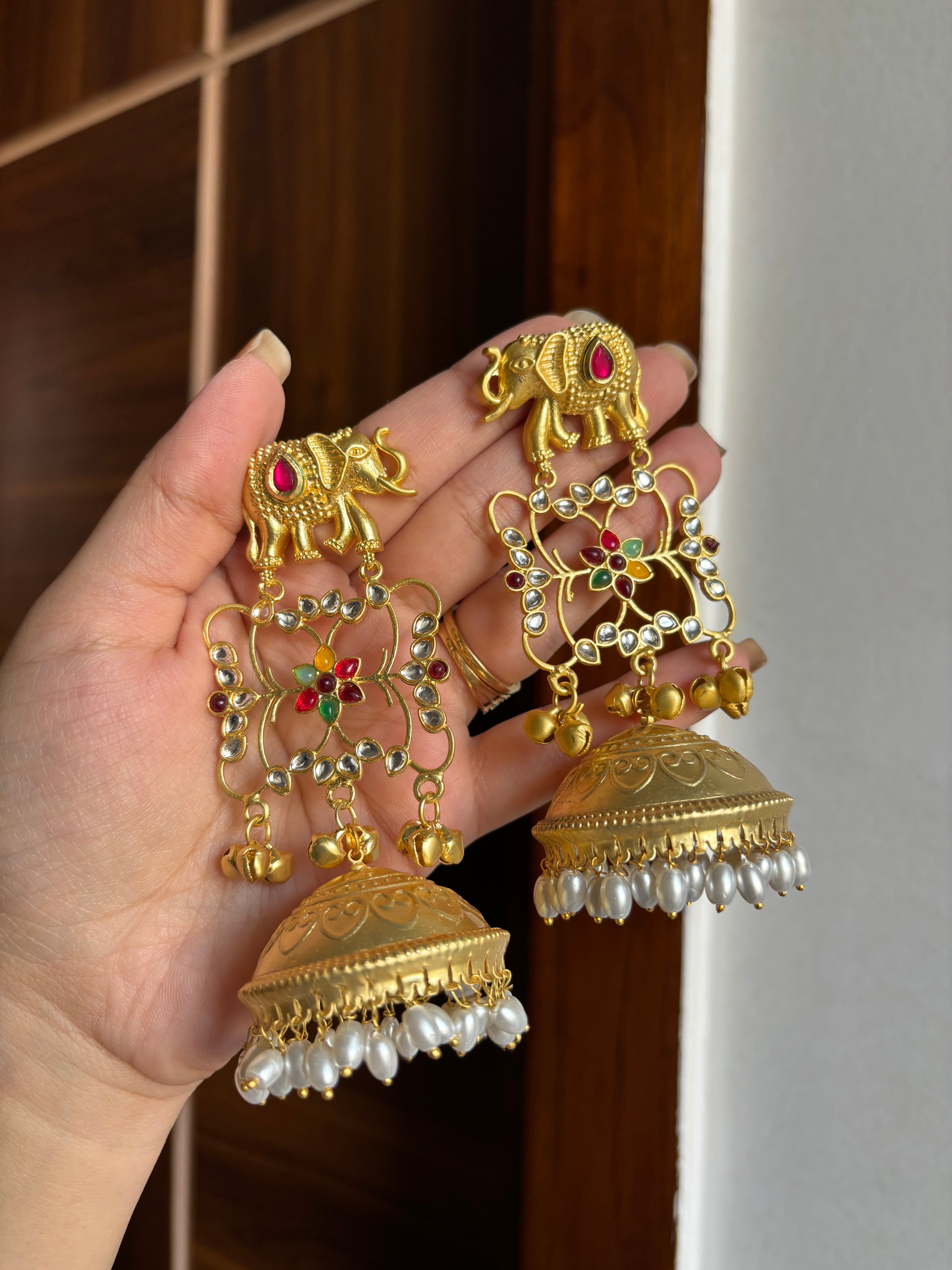 Brass Jhumka (Multi)