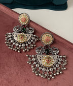 Double Shade Heavy Look Oversized Earrings