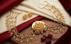 Maharani Sa Brass Designer Earrings In Earcuff & Juda Touch With Stud