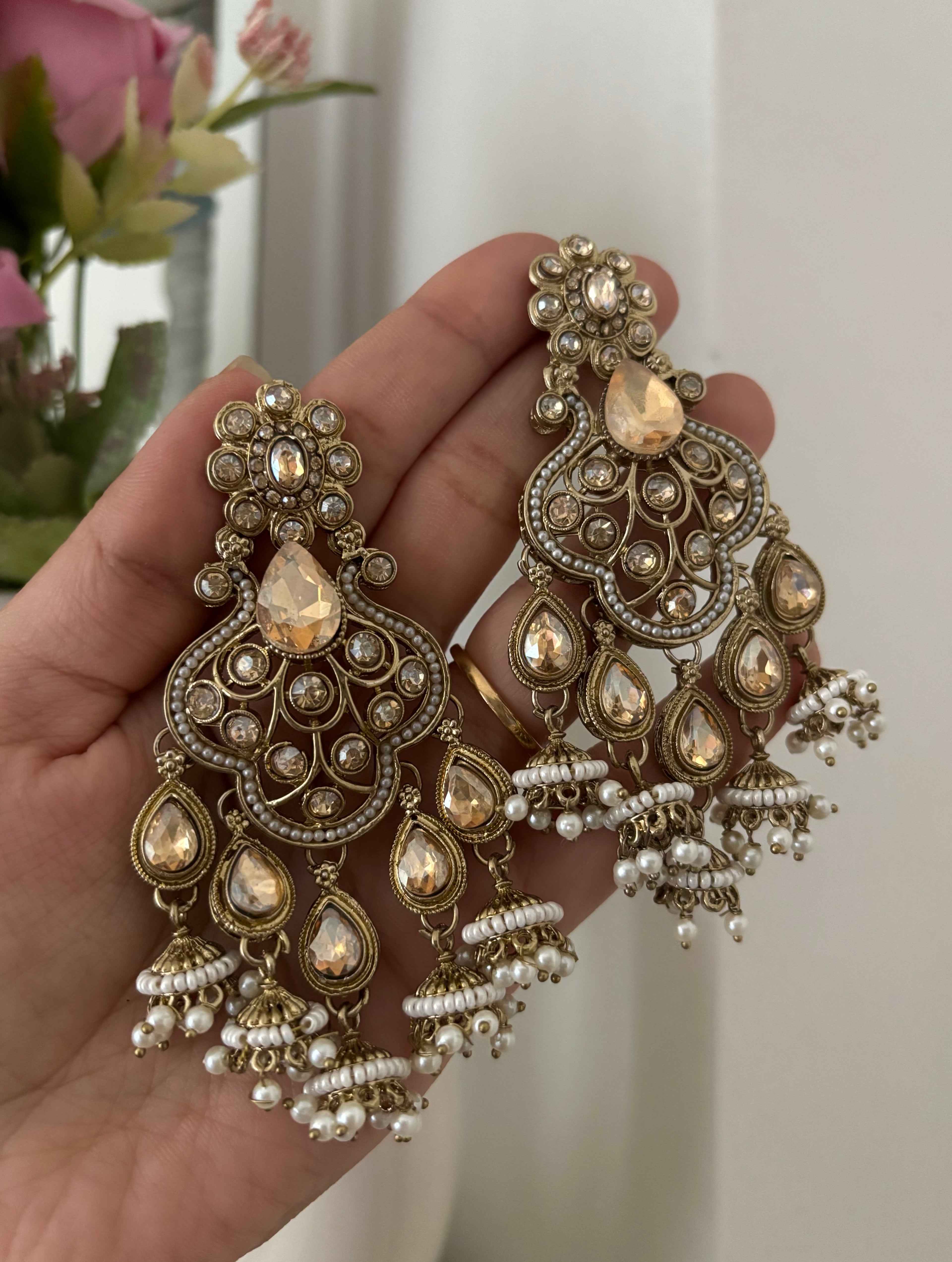 High Quality Designer Golden Earrings