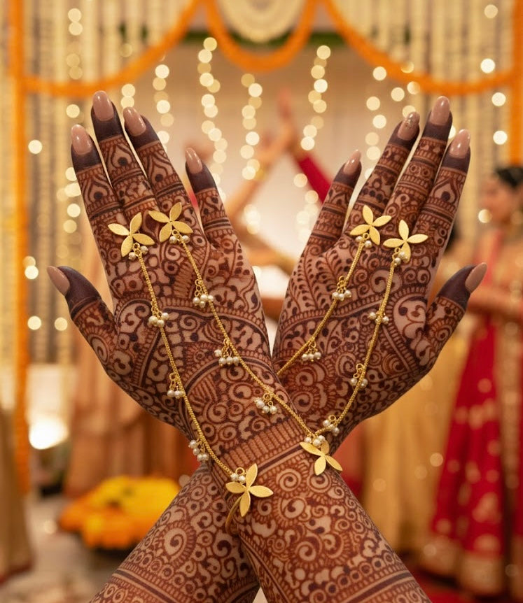 Lotus Adjustable Hathphool Pair