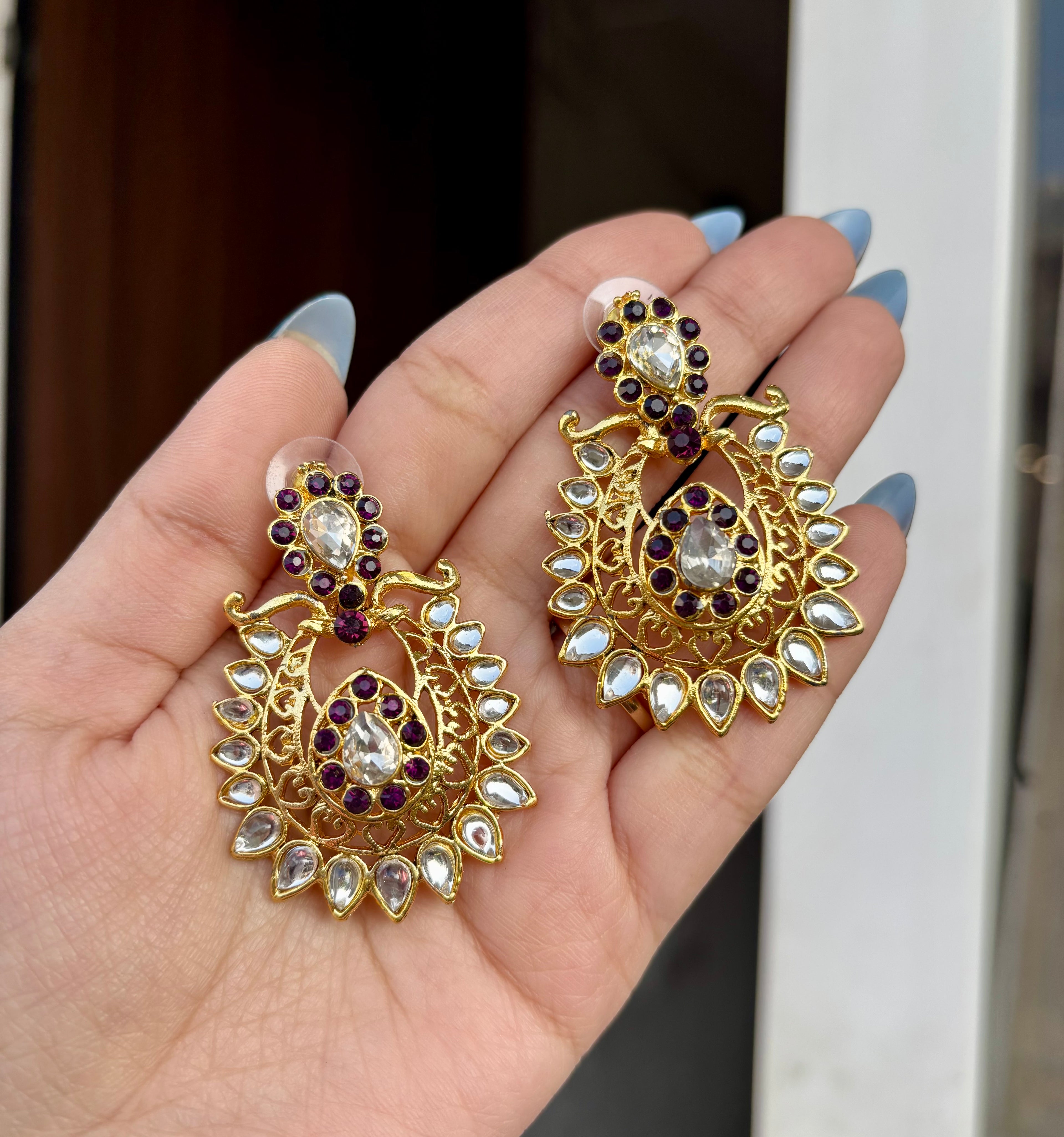 Purple Earrings