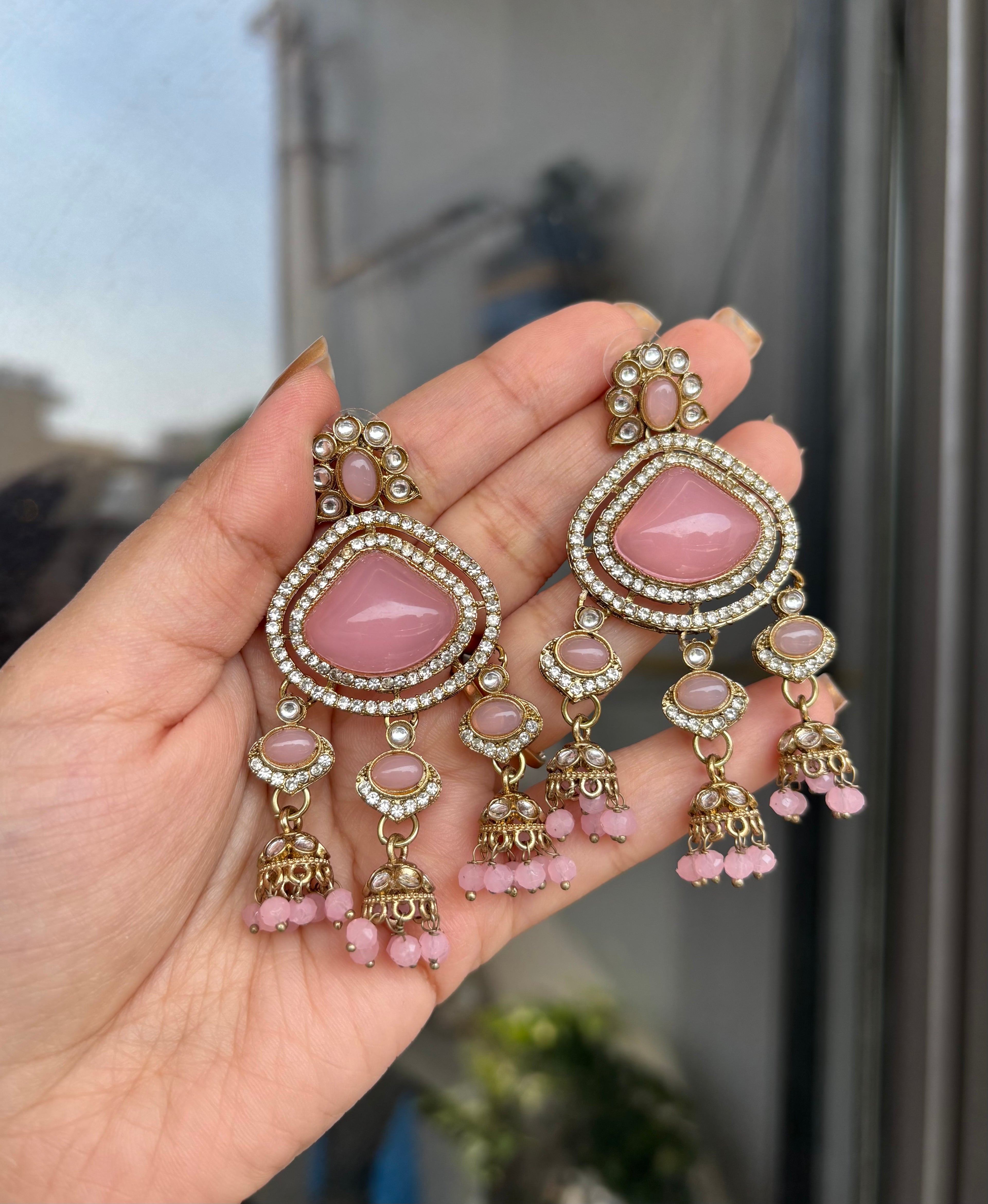 Chandi Pink Earrings