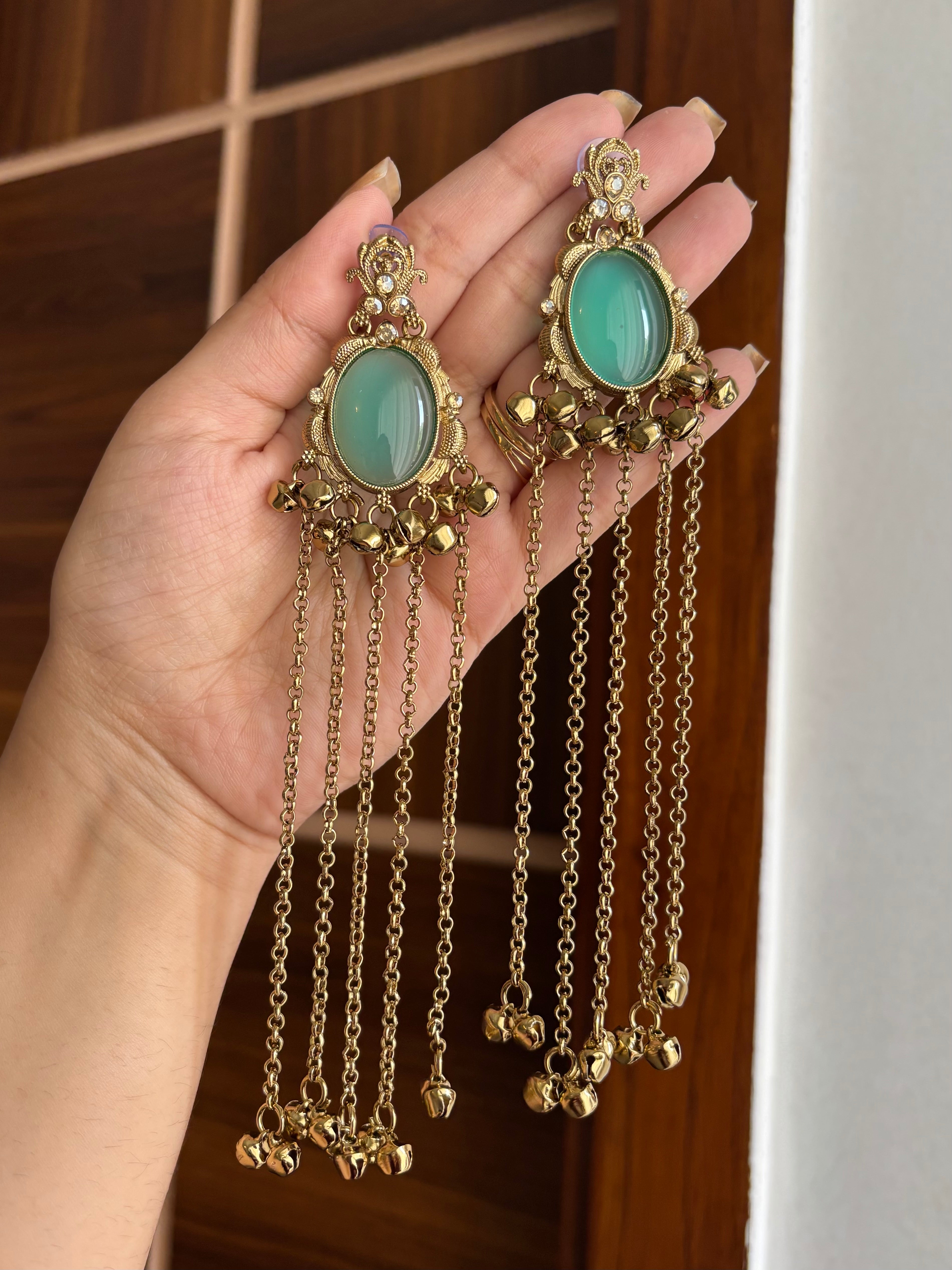 Meenakshi Turquoise Earrings