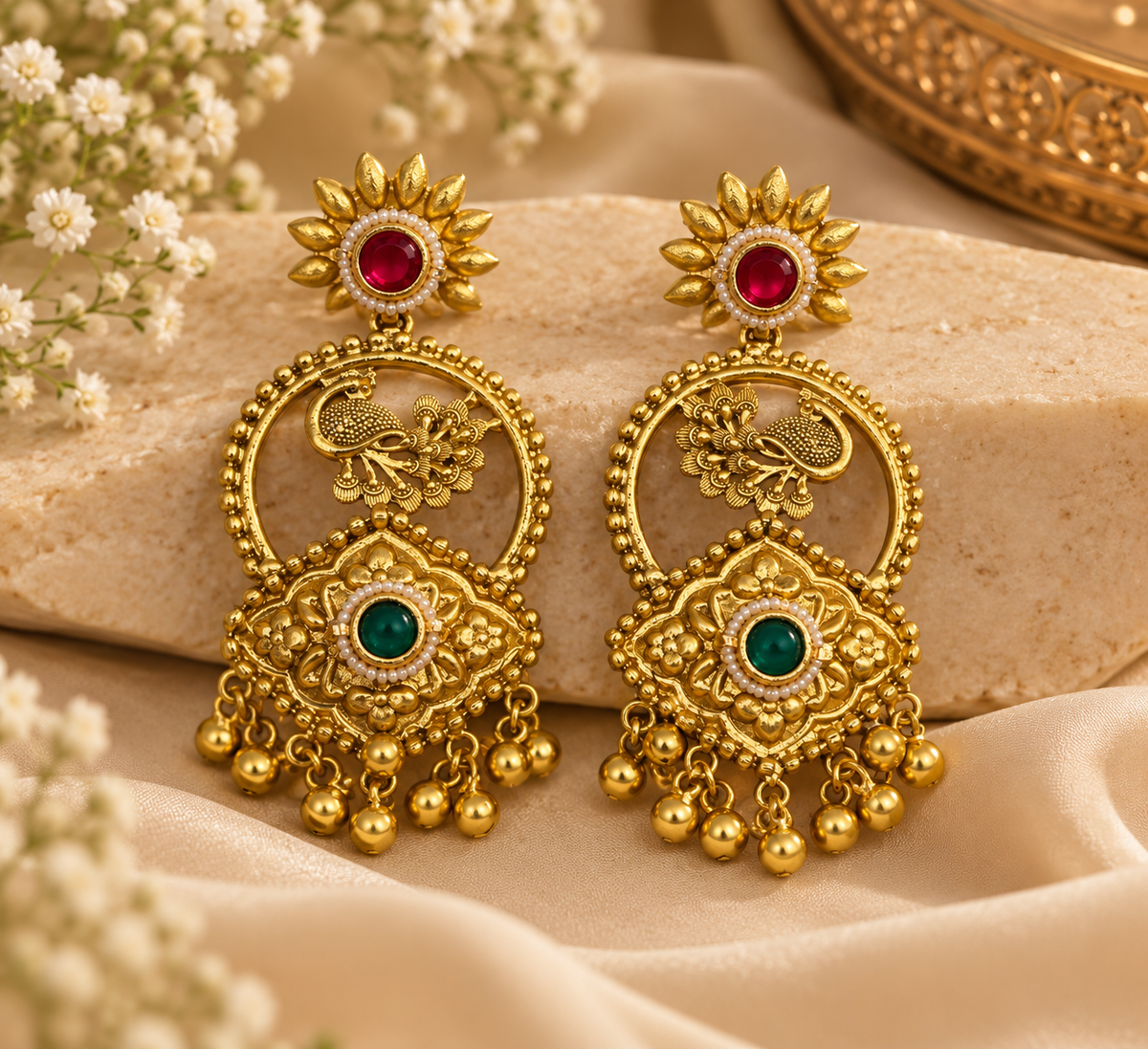 Moni Brass Earrings