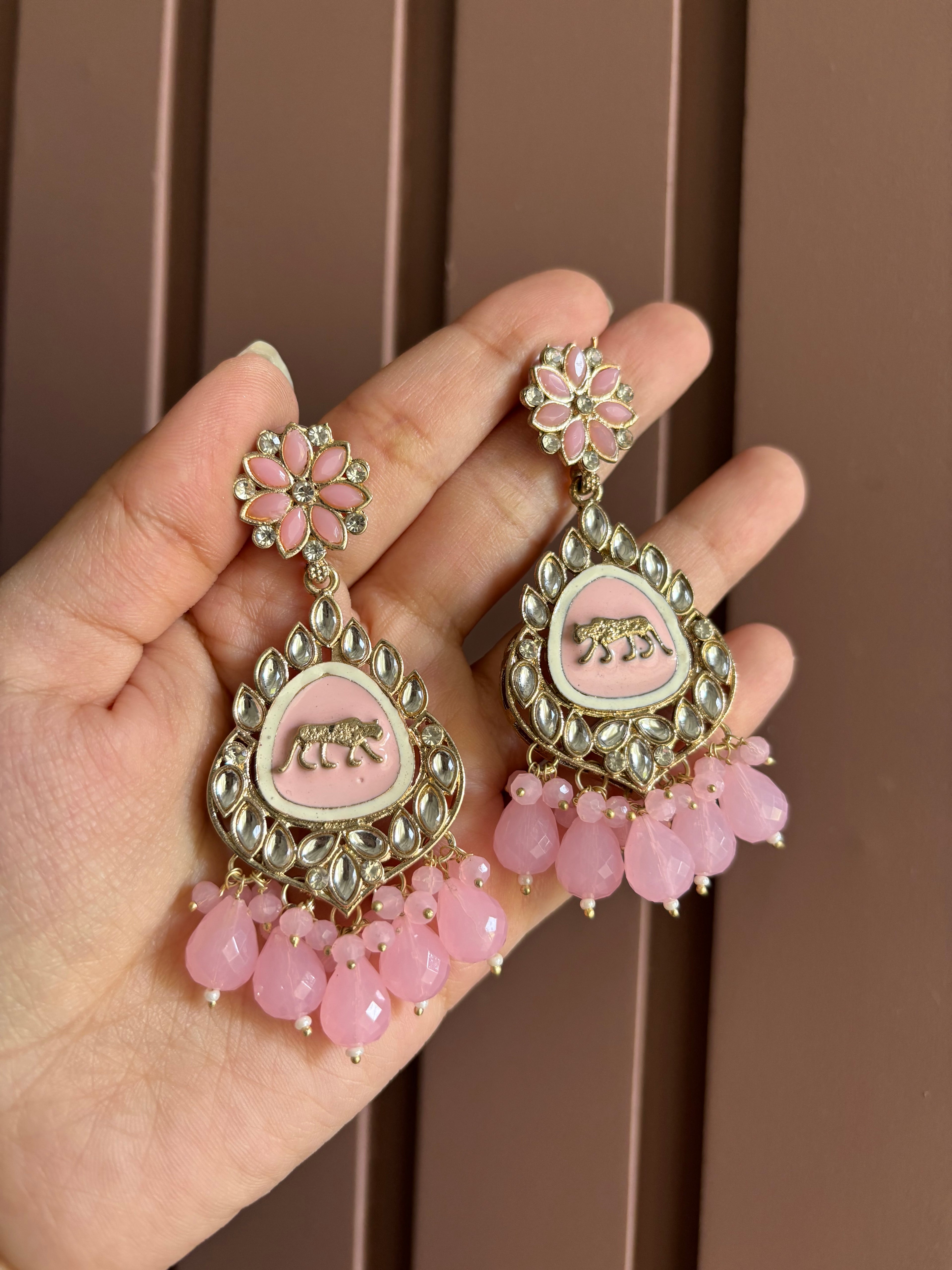 Baby Pink Sabya Earrings