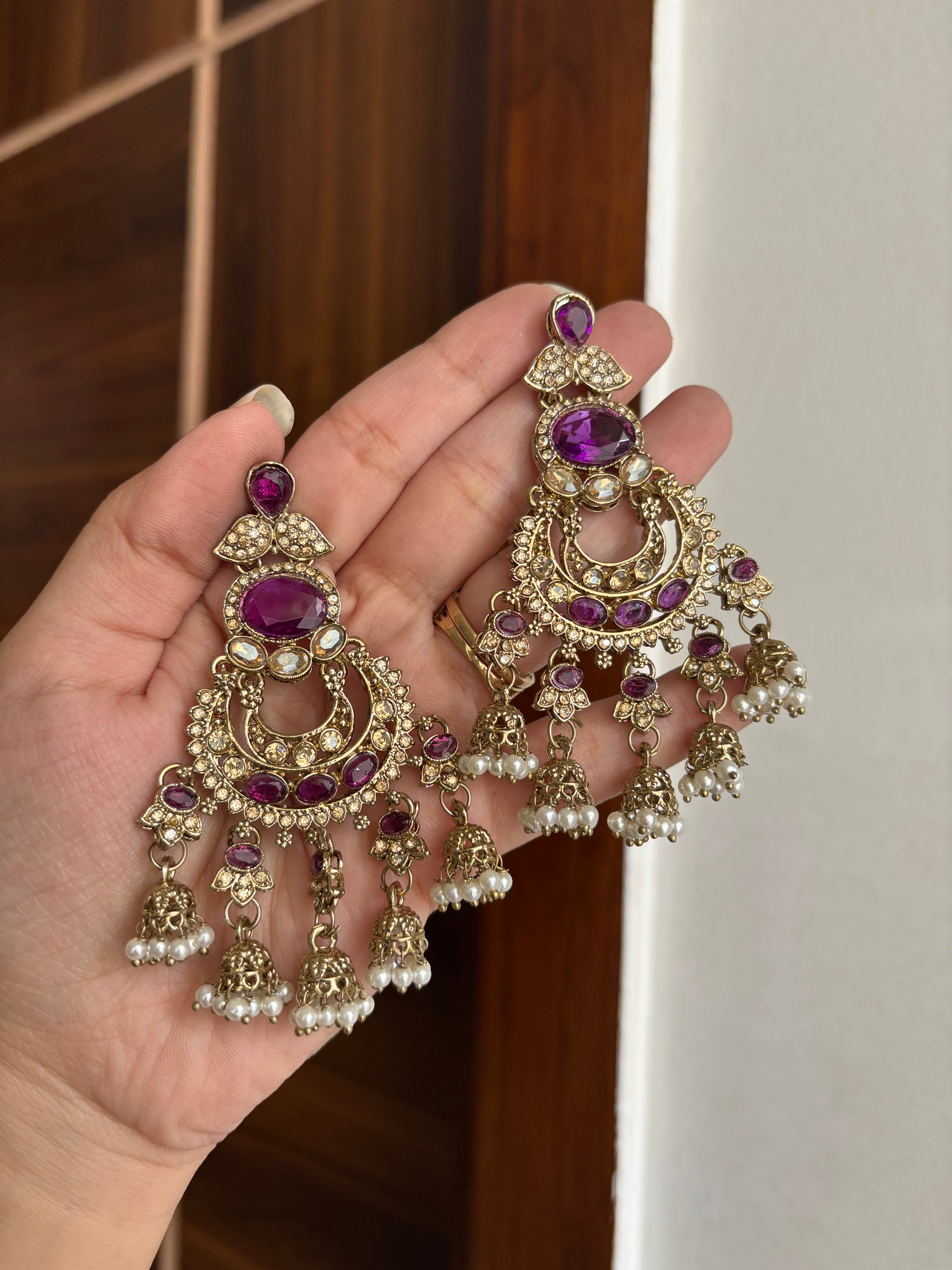 Dark Purple Earrings