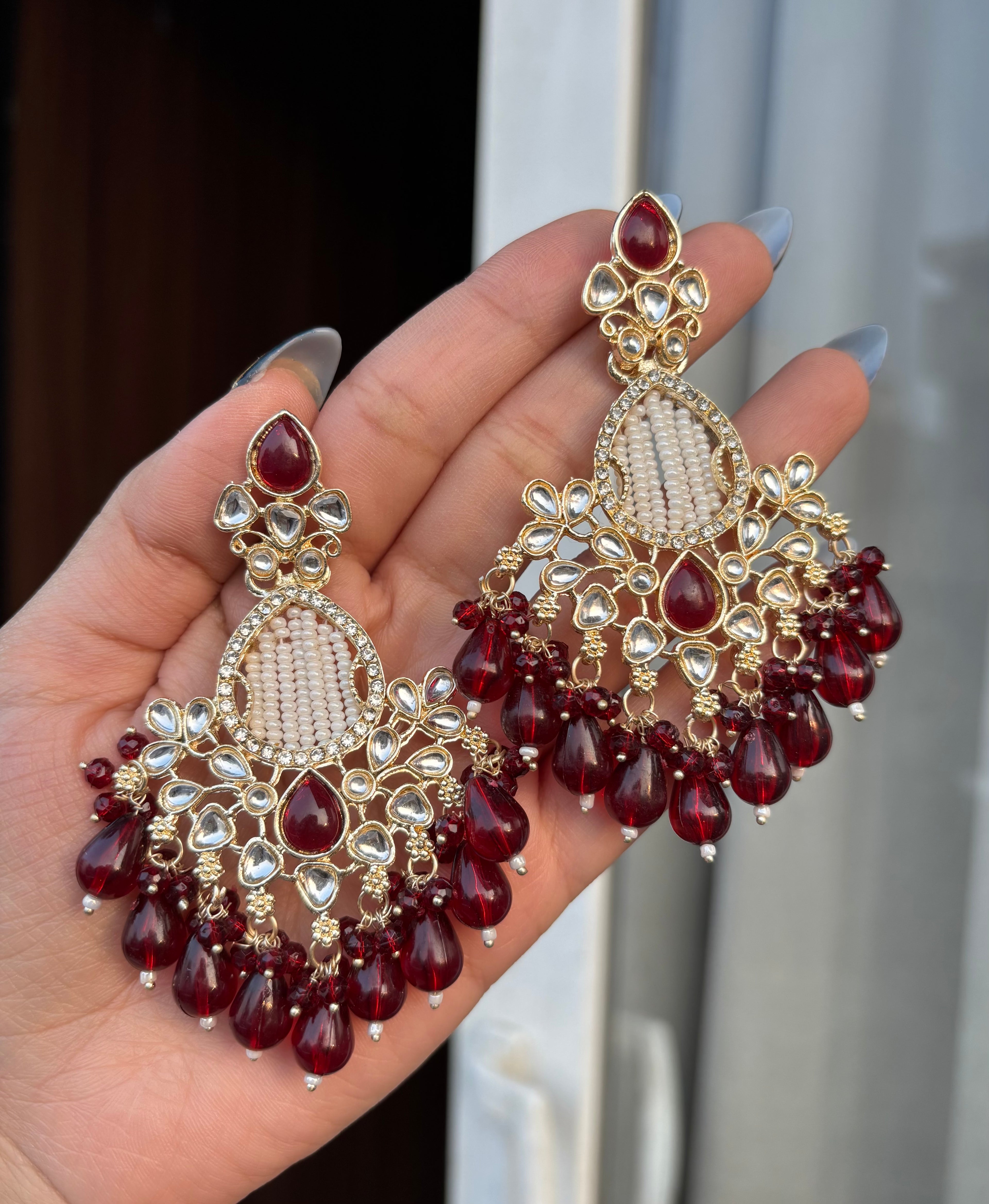 Pearl & Kundan Touch Earrings