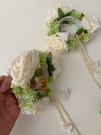 Floral Kaleera (White) Adjustable Size