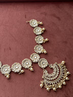 Heavy Look Kundan Back Hair Accessorie Design-1