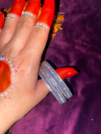 High Quality Designer Silver Bangles