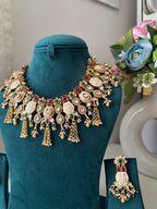 High Quality Designer Heavy Look Heritage Necklace With Earrings