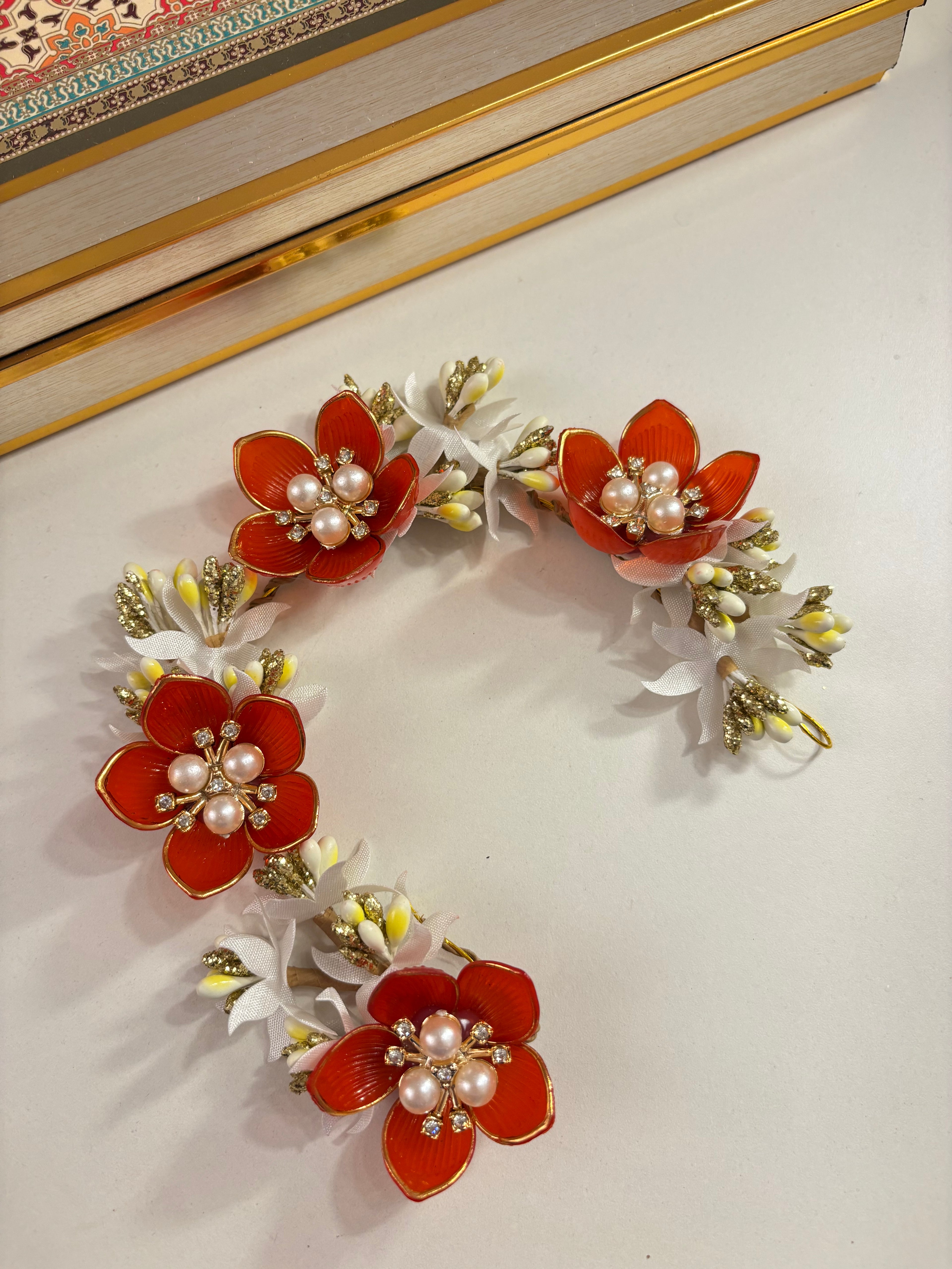 Rose Petal Hair Accessorie (Red)