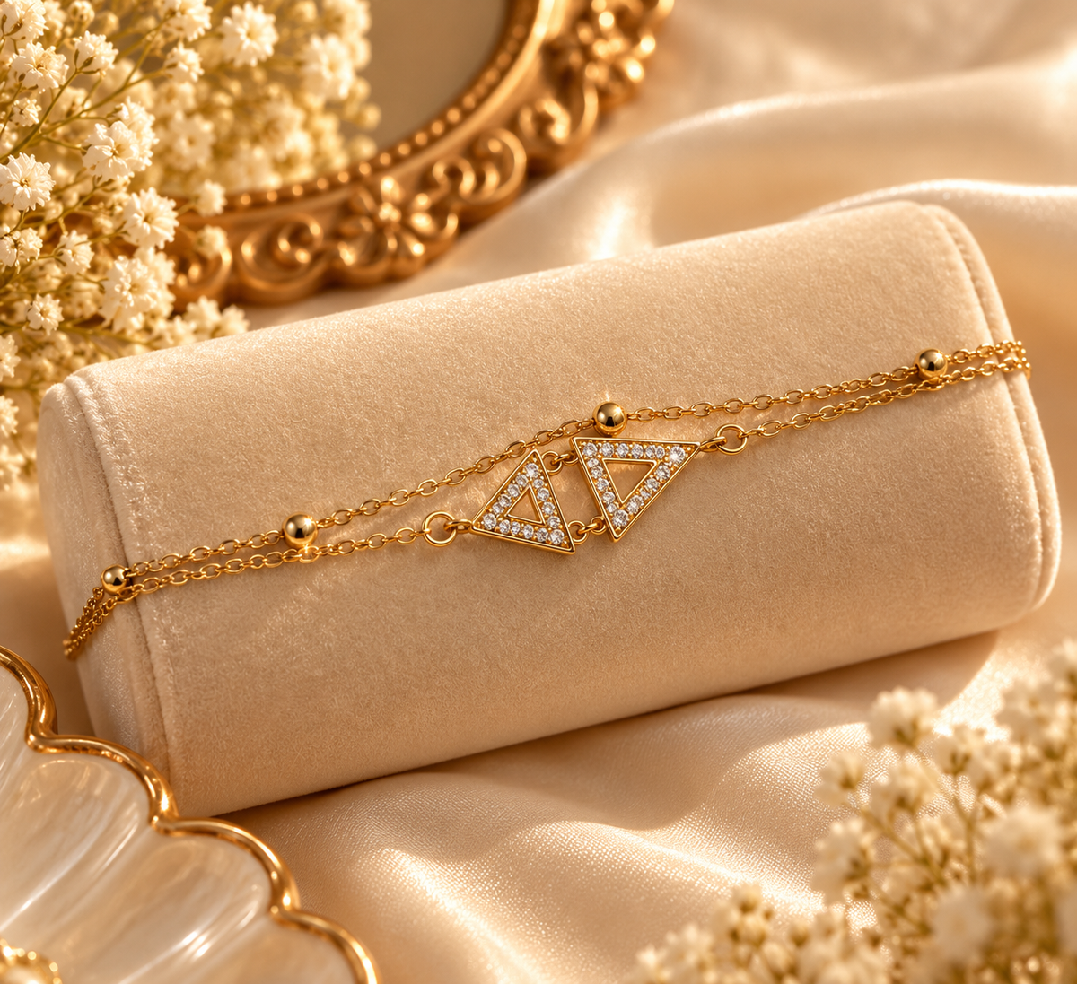 Double Triangle Adjustable Bracelet