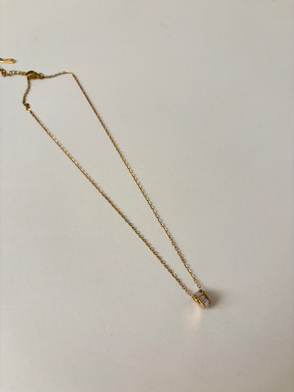 Round Diamond Neckchain Anti Tarnish