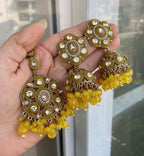 Rosy Jadau Mang Tikka With Jhumkas (Yellow)
