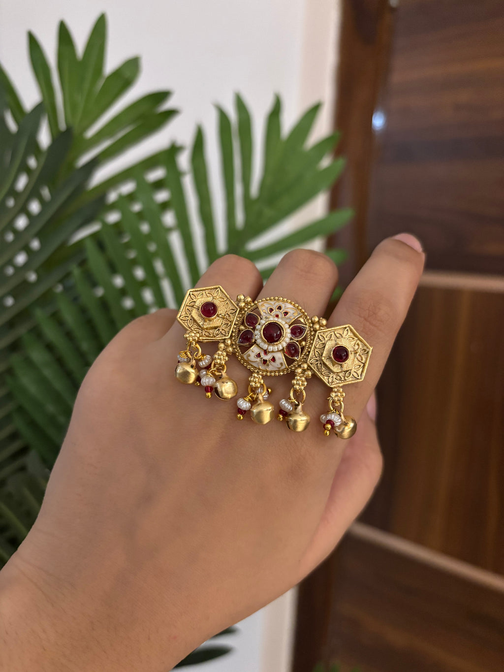 Ruby Heritage Adjustable Designer Ring