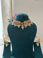Premium Brass Necklace With Earcuff