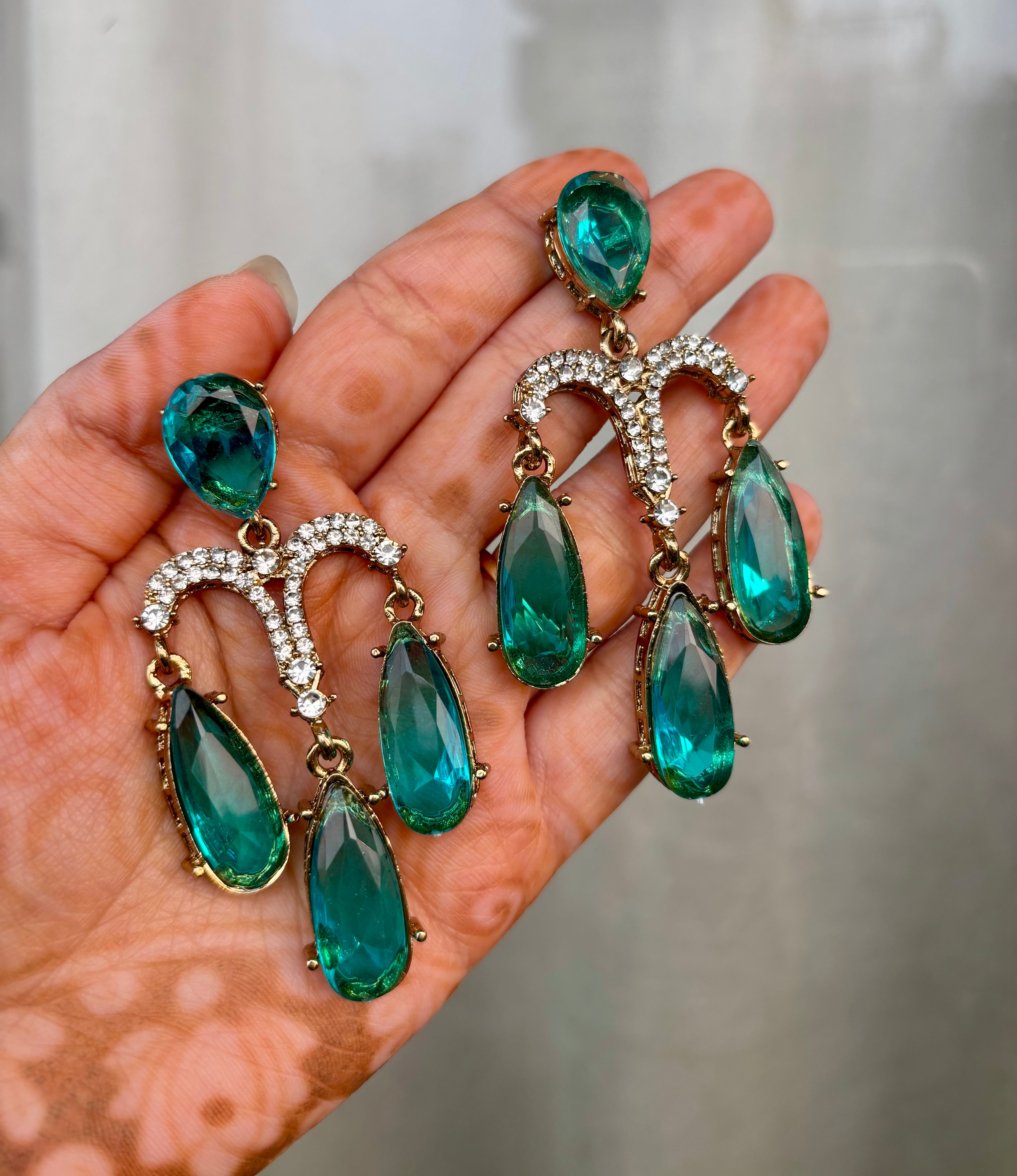 Turquoise Chandelier Earrings