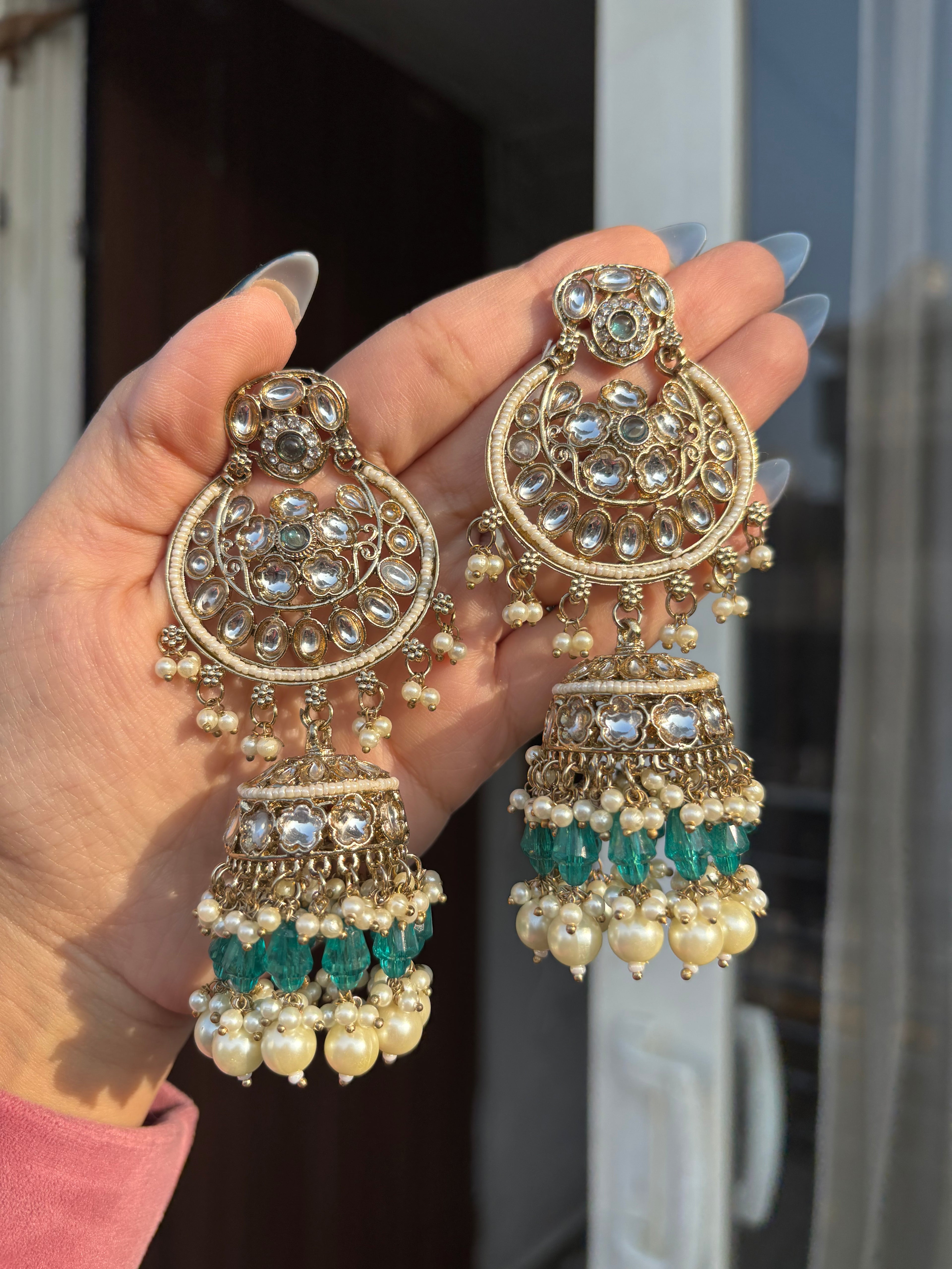 Long Jasleen Jhumkas
