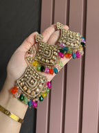 High Quality Designer Oversized Mang Tikka With Earrings