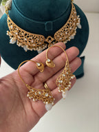 Premium Brass Necklace With Earcuff