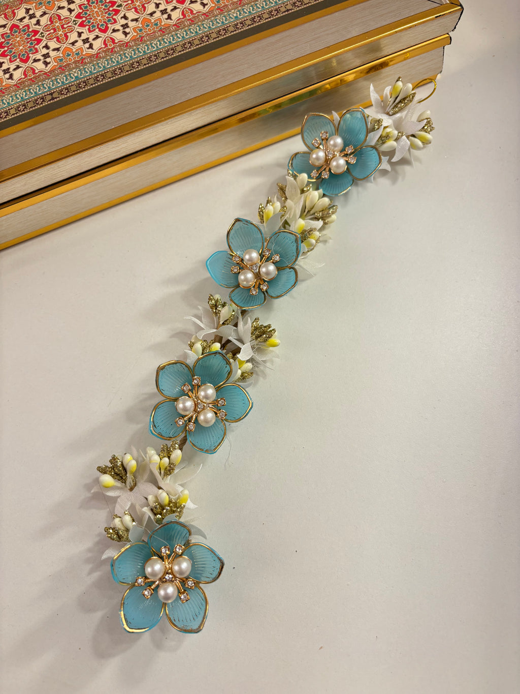 Rose Petal Hair Accessorie (Blue)