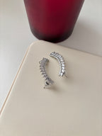 American Diamond Leaf Cut Earcuff