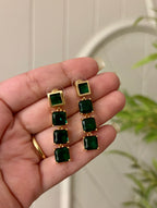 Emerald Crystal Earrings