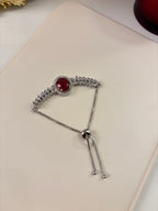 Oval American Diamond Adjustable Bracelet