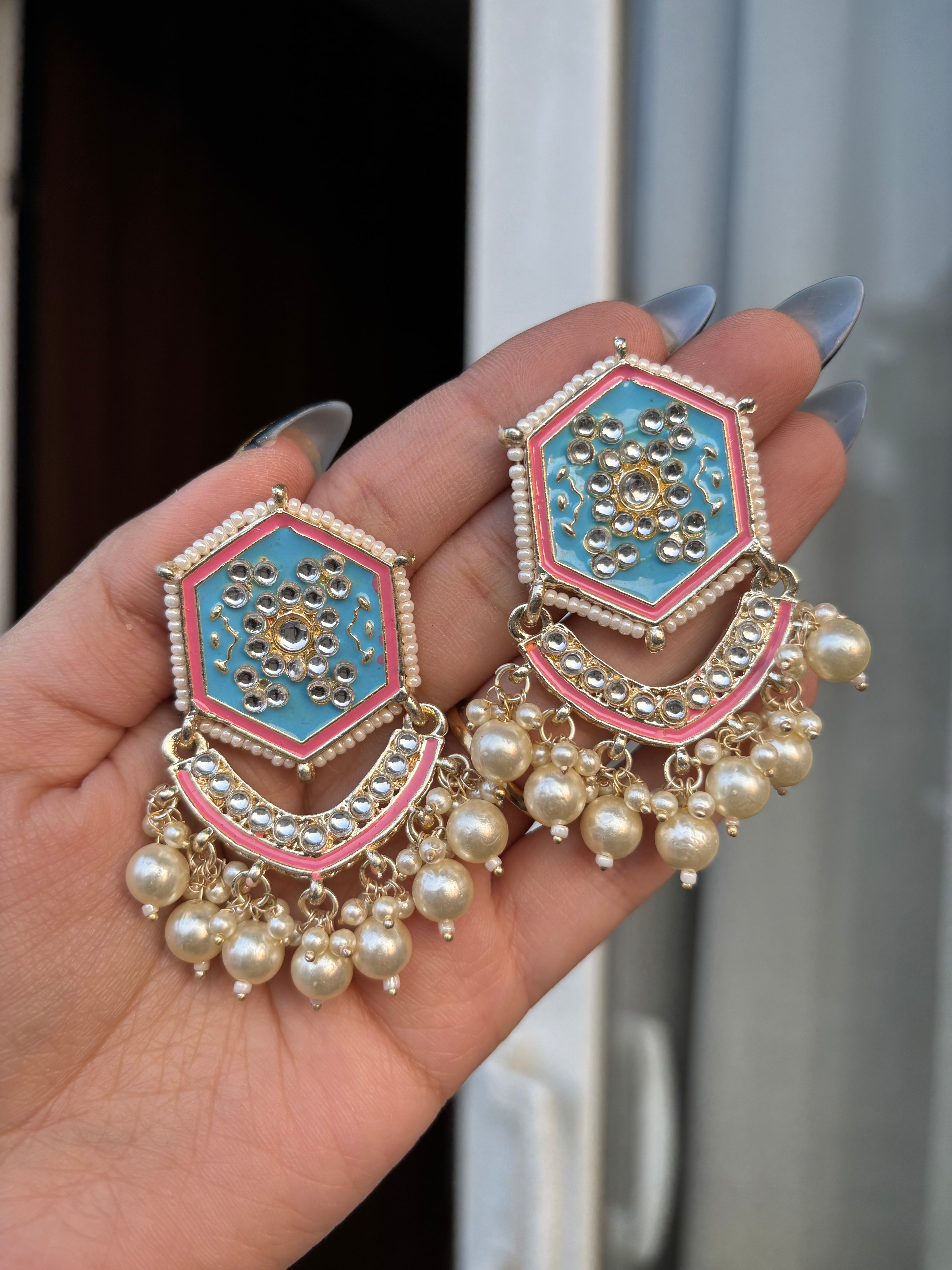 Meenakari Work Earrings