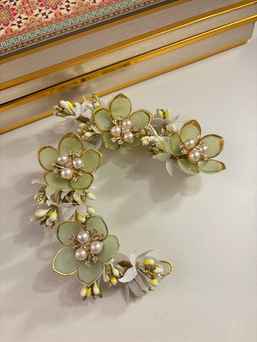 Rose Petal Hair Accessorie (Mint)