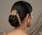 Maharani Sa Brass Designer Earrings In Earcuff & Juda Touch With Stud