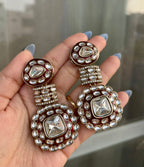 High Quality Designer Kundan Dupe Earrings
