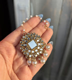 Mohini Mirror Cut Mang Tikka With Jhumkas & Side Layers