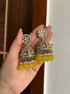 Full Stones Work Jhumkas