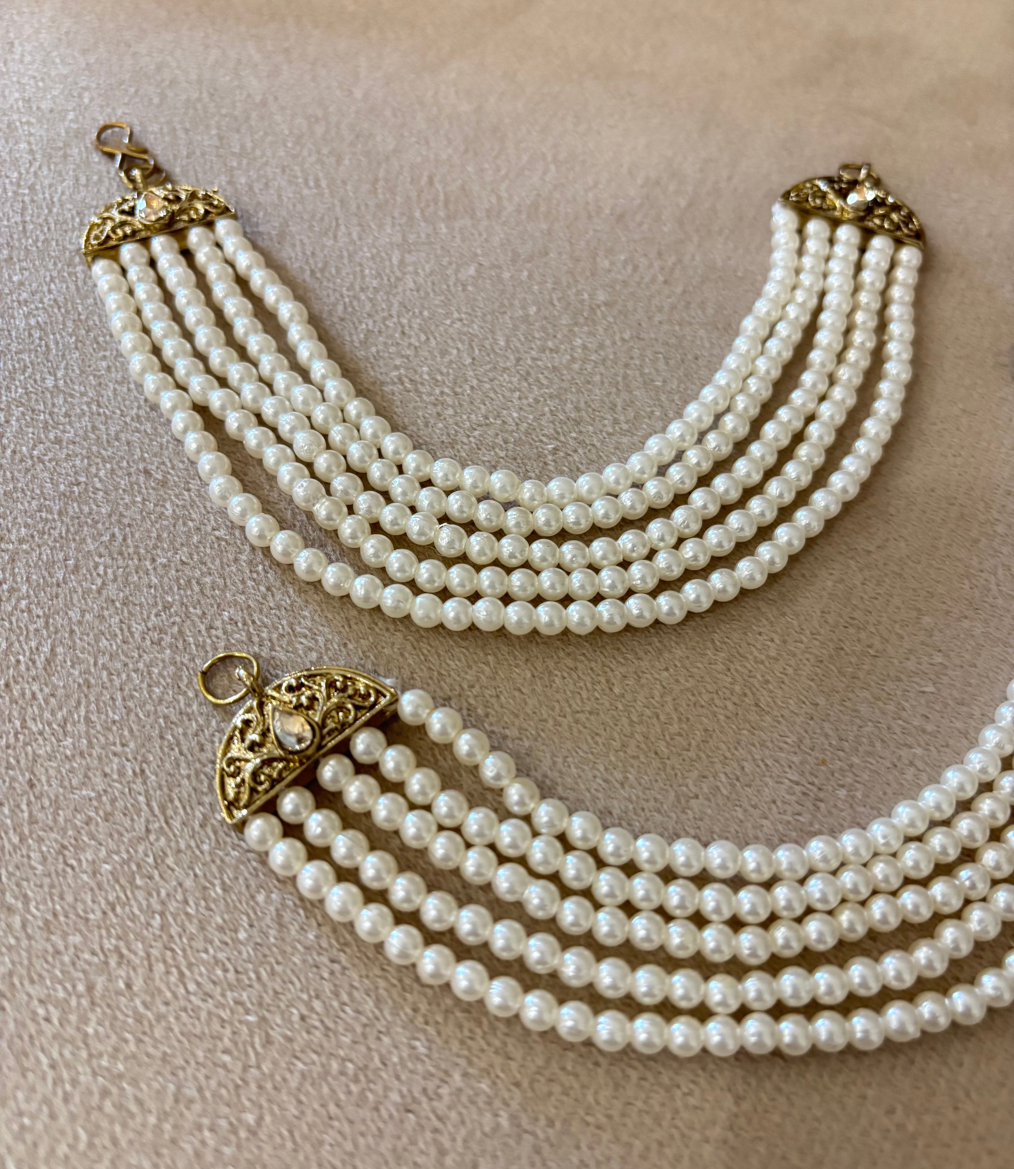High Quality Designer 6 Layer Pearl Touch Side Layer Earchain